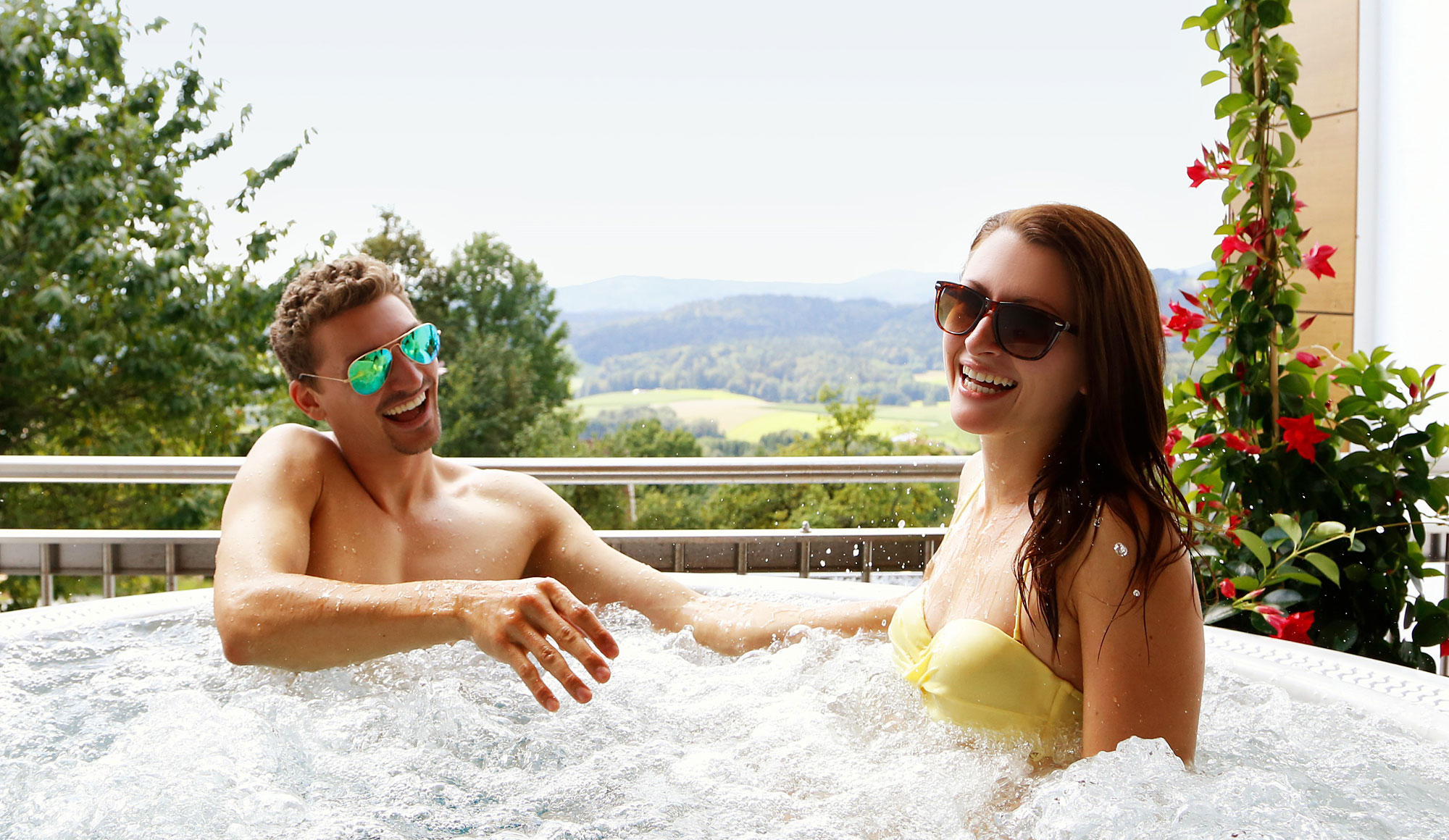 Whirlpool im Wellnesshotel in Bayern